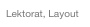 Lektorat, Layout